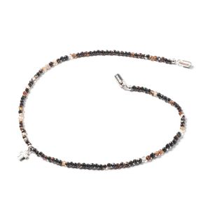 원터치 자개십자가 3블랙컷마노 비즈목걸이 (C2503-AN936_BK)