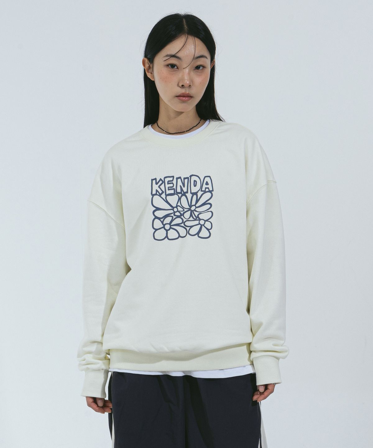 켄다(KENDA) FLORAL GRAPHIC LOGO MTM (IVORY)