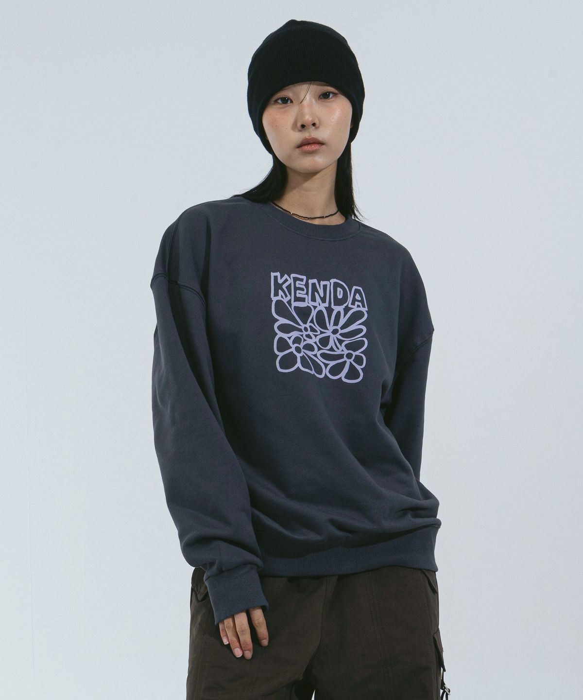켄다(KENDA) FLORAL GRAPHIC LOGO MTM (CHARCOAL)