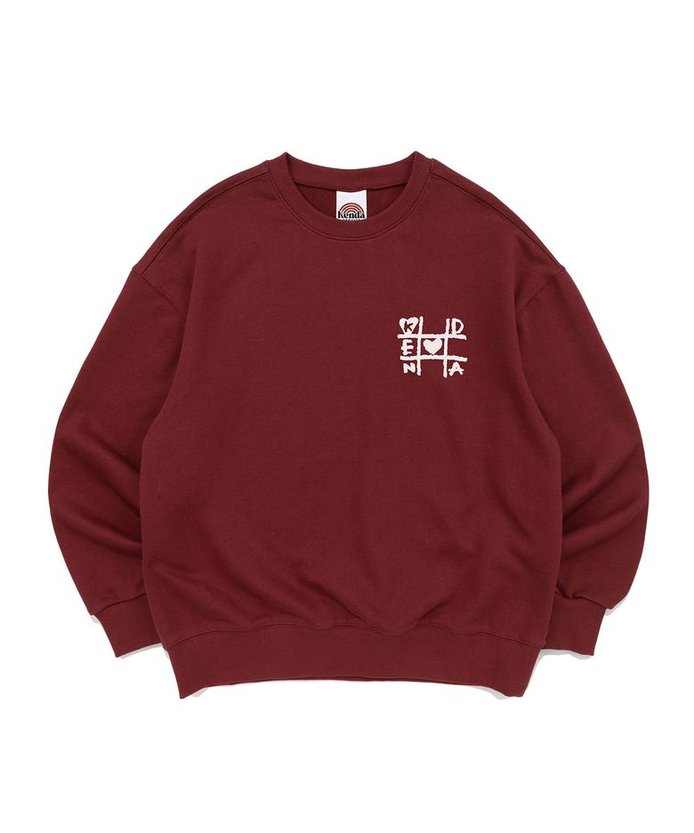 TIC-TAC-TOE LOGO MTM (BURGUNDY)
