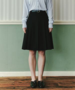 [2TYPE] 미디 플리츠 스커트