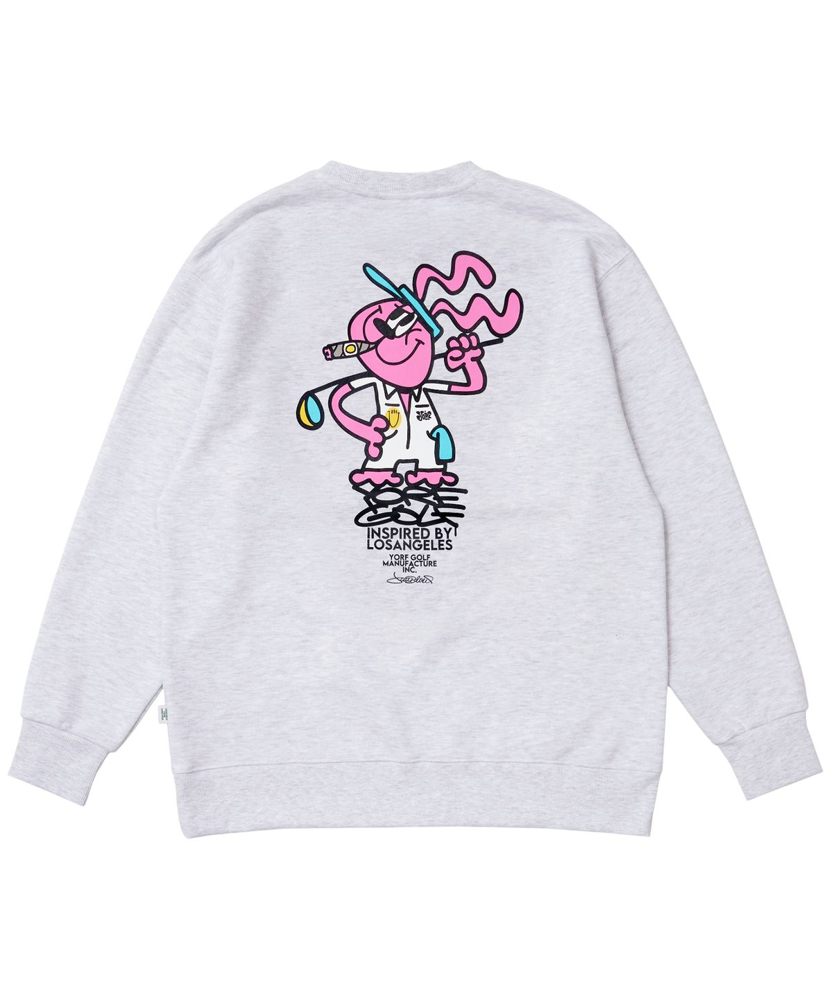 욜프(YORF) YORF SWEATSHIRTS FRENCH TERRY MUSHROOM WHITE MELANGE