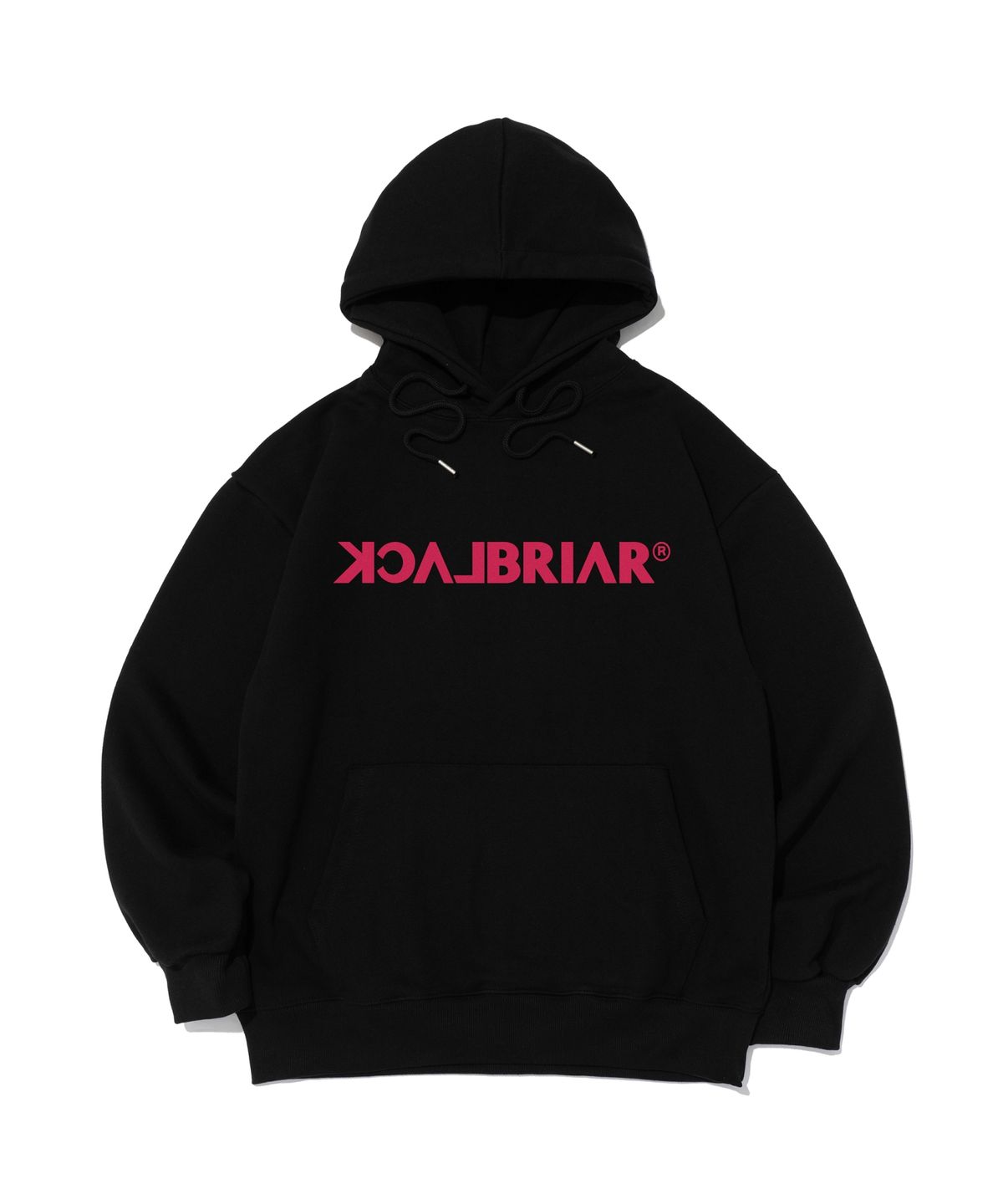 블랙브라이어(BLACK BRIAR) [기모선택] 시그니처 로고 후드 티셔츠 (블랙)