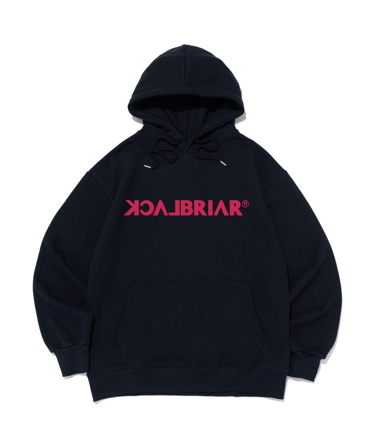 블랙브라이어(BLACK BRIAR) [기모선택] 시그니처 로고 후드 티셔츠 (네이비)