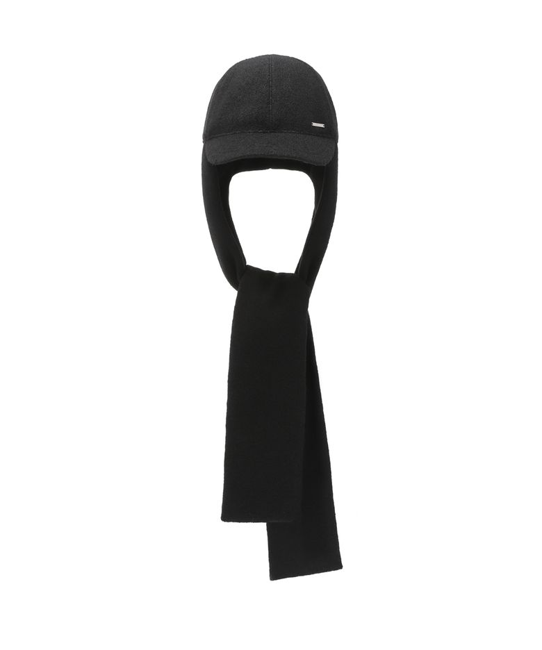 울 머플러 캡 (S25WWFCP66) Black