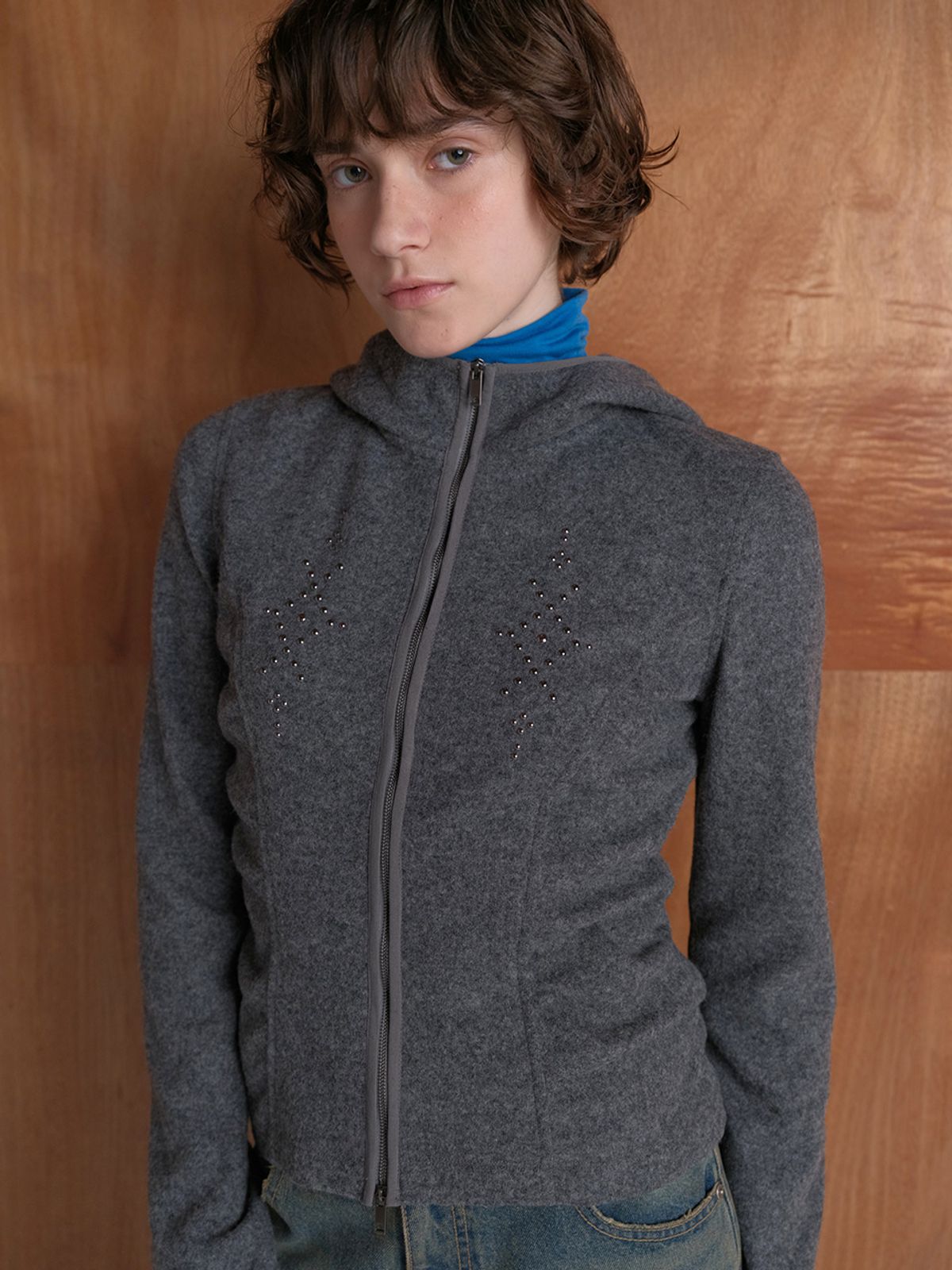 레이브(RAIVE) Studded Hood Jumper VW5WM245_2color