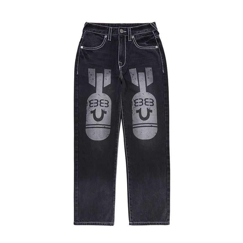 BOMBER DENIM PANTS_WASHED BLACK