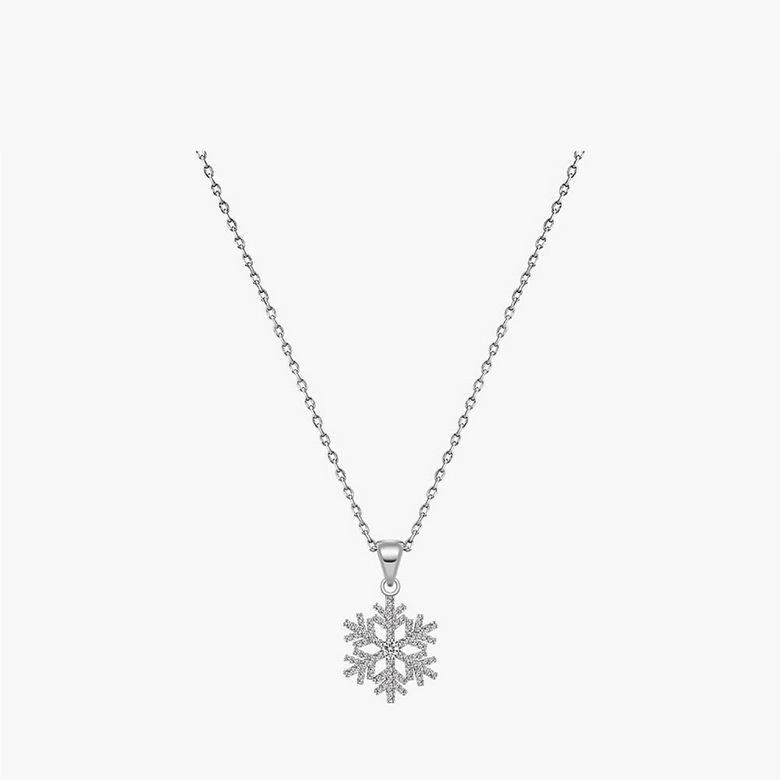 스노우 목걸이 MGNL0358 Rhodium Plated (화이트골드)