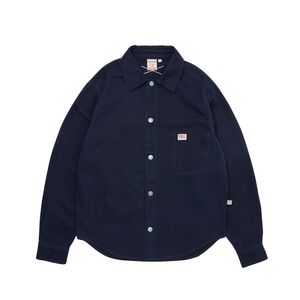 ESSENTIAL WIDE WOVEN SHIRTS_NAVY