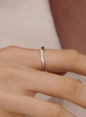 [실버925] 바이에 웨이브 반지