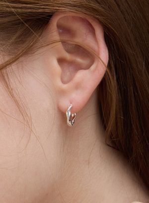 [실버925] 아이비 트위스트 귀걸이