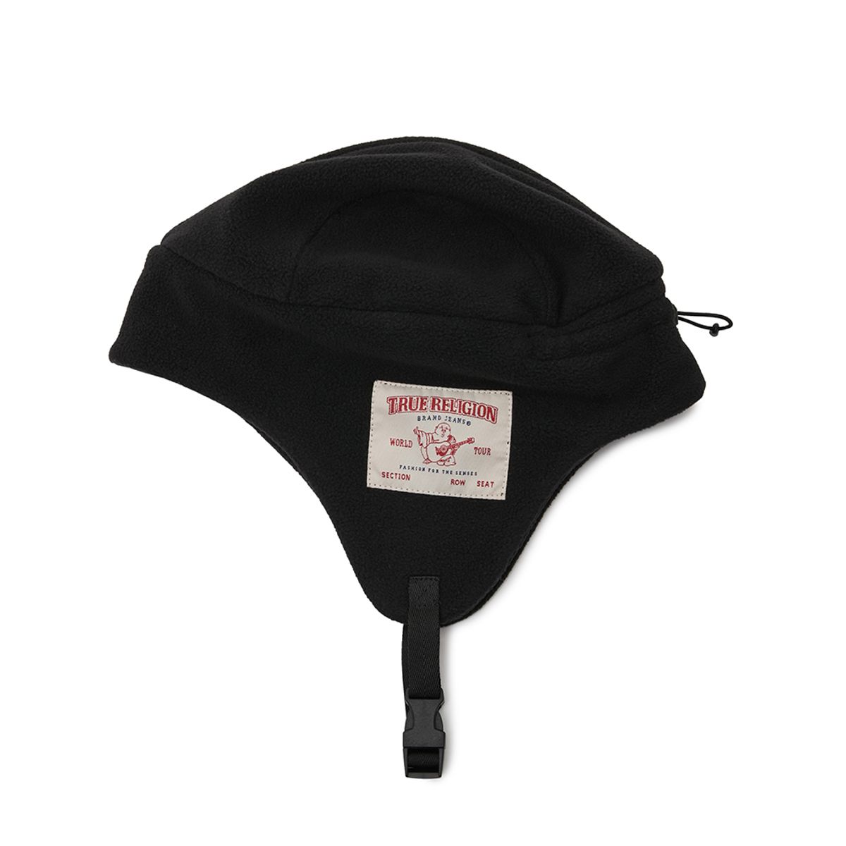 트루릴리젼(TRUERELIGION) OG LOGO FLEECE EARFLAP CAP_BLACK