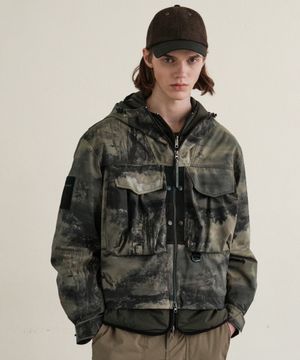 리버 디테쳐블 패딩 자켓 (KHAKI)