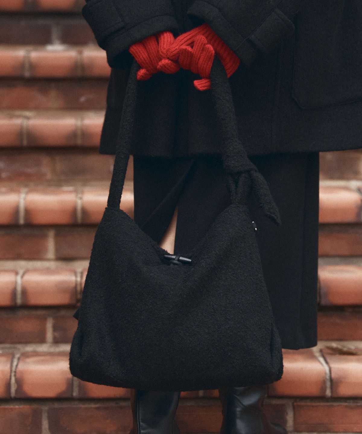반원 아틀리에(VANONE ATELIER) B3020 울 부클 숄더백