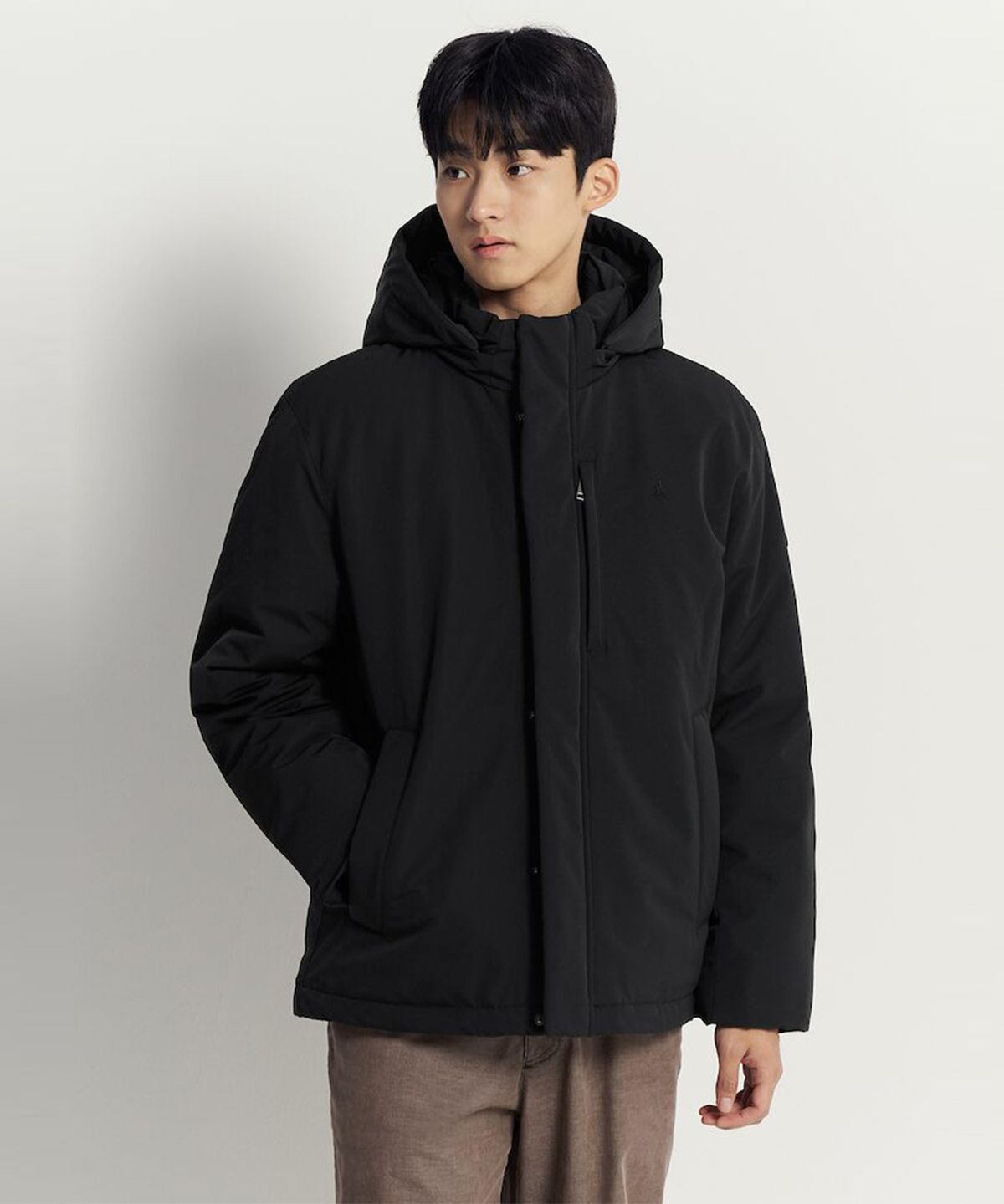 빈폴 멘(BEANPOLE MEN) 논퀼팅 다운 재킷 - 블랙