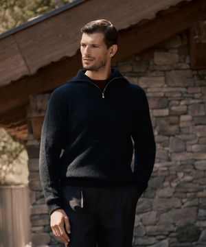 (M) 안테이 캐시미어 지퍼 스웨터 2color