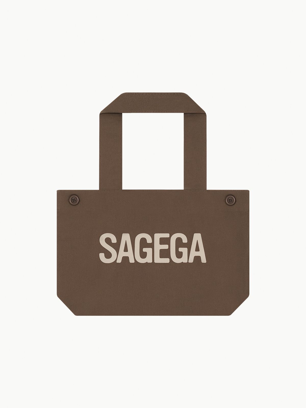 세이지가(SAGEGA) Button Tote Bag (Brown)