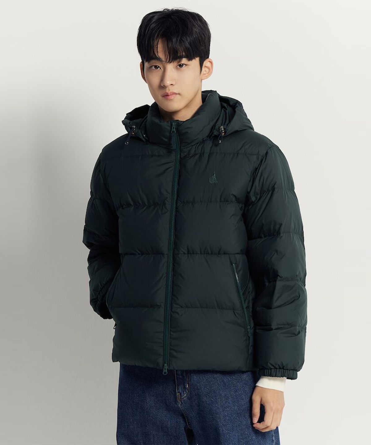 빈폴 멘(BEANPOLE MEN) 클래식 푸퍼 다운 재킷 - 그린