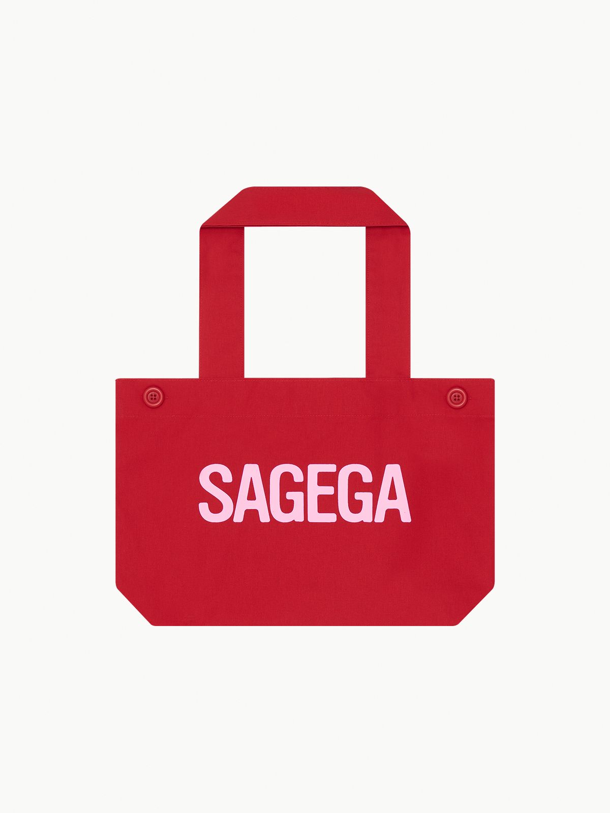 세이지가(SAGEGA) Button Tote Bag (Tomato)