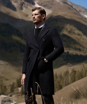 (M) 지오보 울 폴로 코트 [아스트랄 네이비]