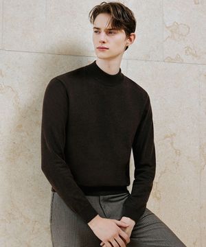 25FW 캐시미어 울 블렌드 모크넥 니트 1종