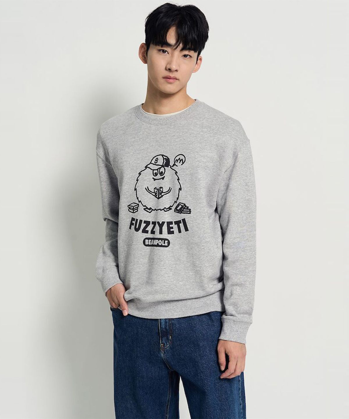 빈폴 멘(BEANPOLE MEN) 푸즈예티 스웨트 셔츠 - 그레이
