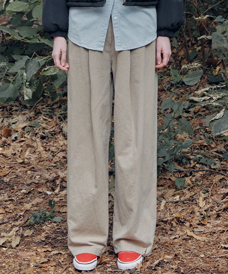 Pintuck Wide Buckle Pants_EEWPT133_3color