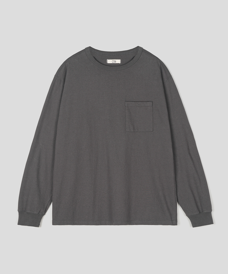 STEADY LONG SLEEVE T SHIRTS (Vintage Charcoal)