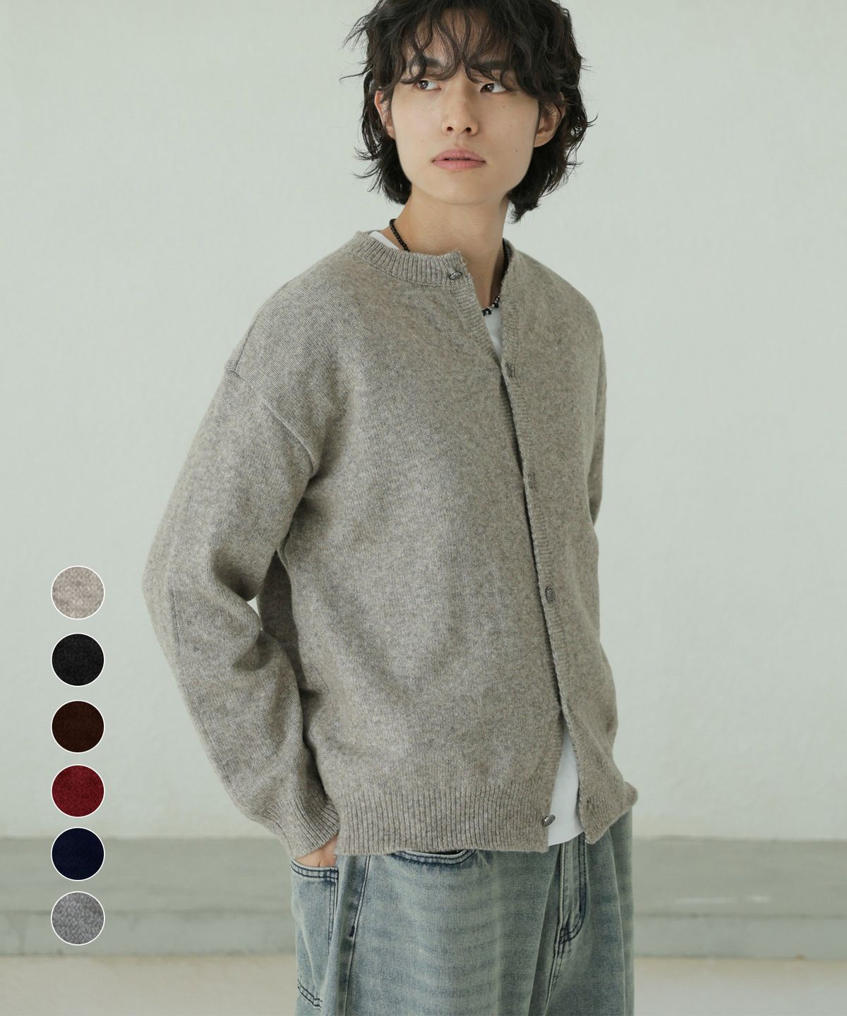 지크립(GCLIP) 소프트 세미 크롭 니트 가디건 6Color