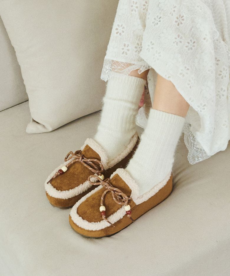 모모 보헤미안 털 로퍼 EBAL57764