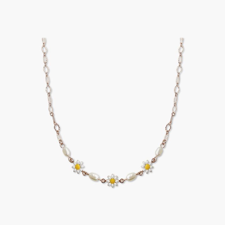 데이지 목걸이 MGNL0374 14K Gold Plated (작은 꽃)