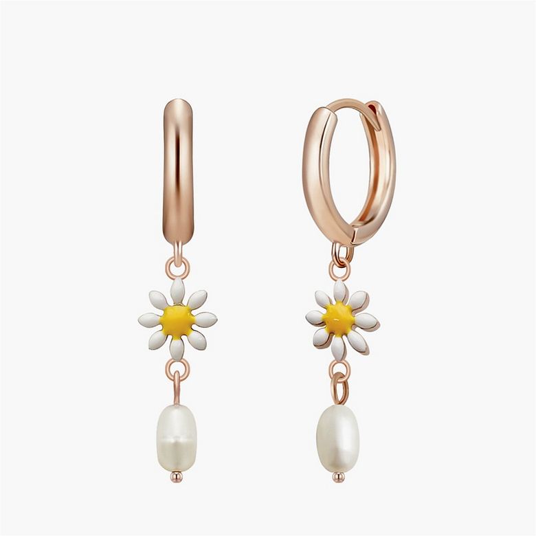 데이지 귀걸이 MGER0375 14K Gold Plated (작은 꽃)