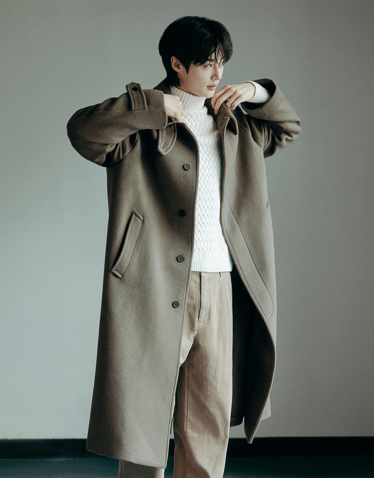 지오다노(GIORDANO) 울/캐시미어 발마칸 코트 075923 [3color]