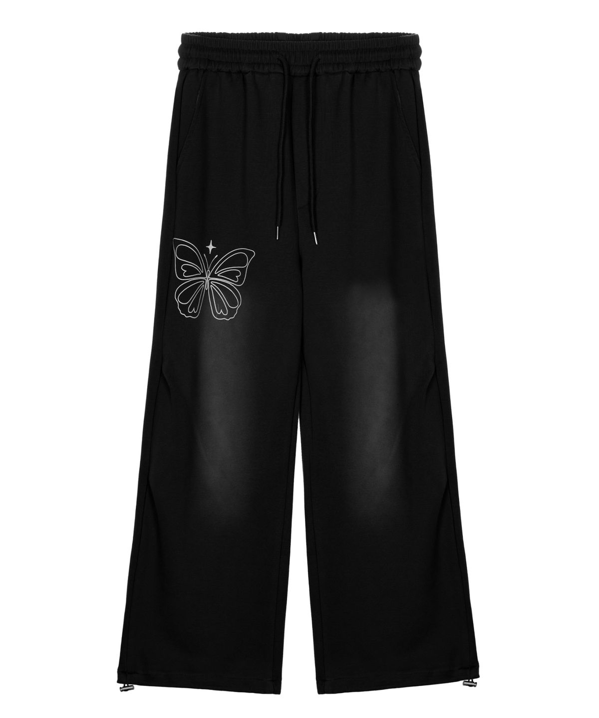 닉앤니콜(NICK&NICOLE) NICOLE BUTTERFLY WASHING SWEAT PANTS_BLACK
