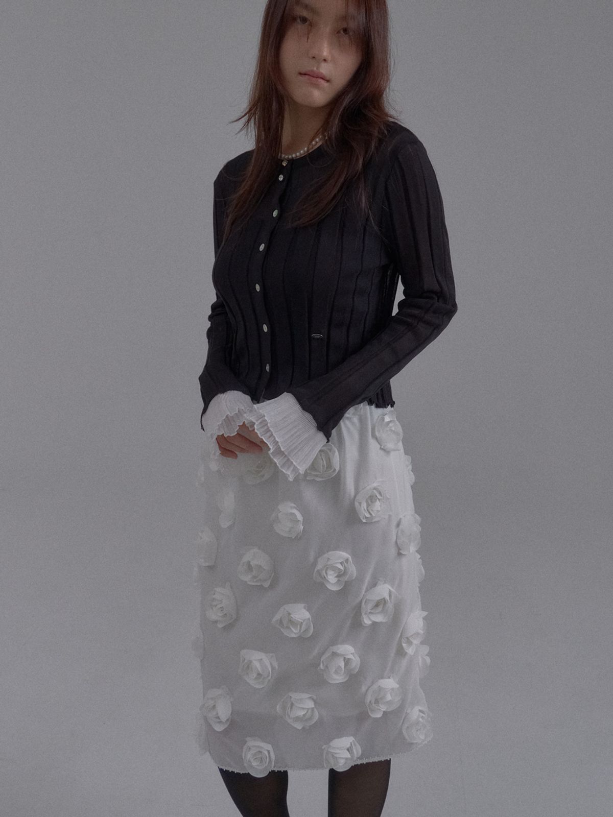 쏘리, 투 머치 러브(SORRY, TOO MUCH LOVE) Pure Elegance Knit Cardigan_Black