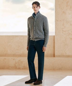 25FW 컴포트 스트레이트 진 미드인디고