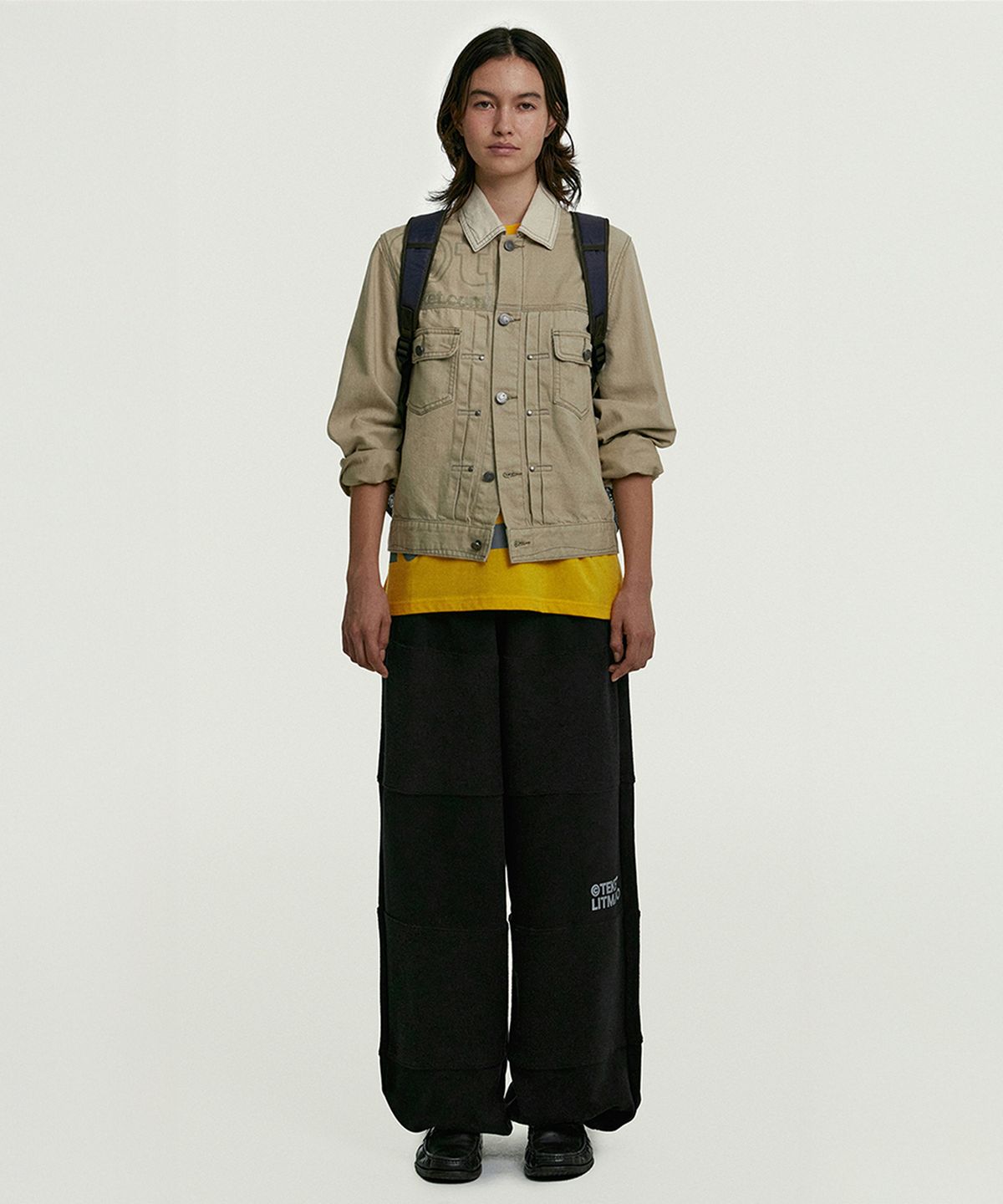 테켓(TEKET) LMM Block Wide Pants Black