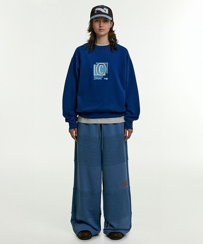 LMM Block Wide Pants Blue