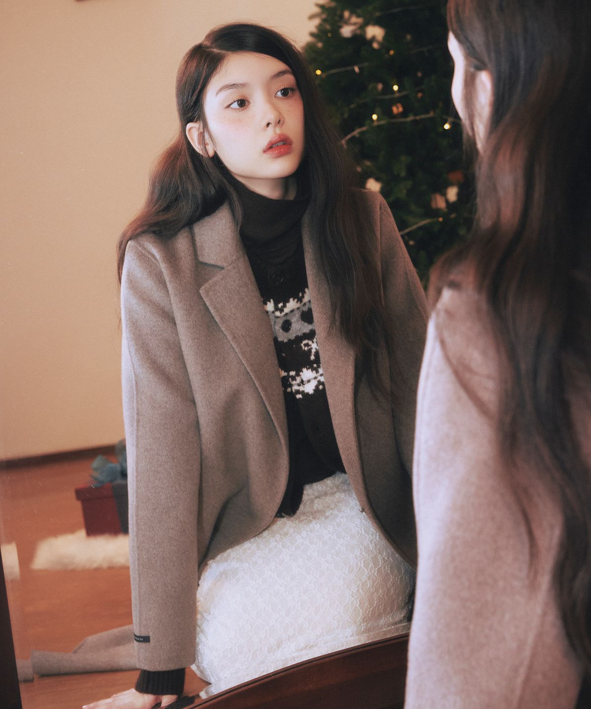 로엠(ROEM) 벨티드 롱코트_RMJHF4VR02