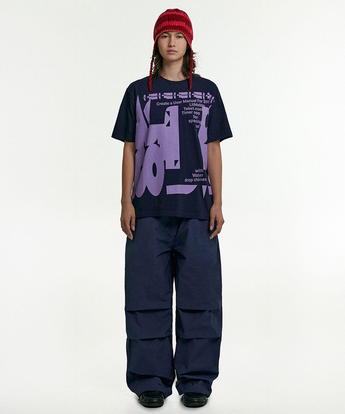 테켓(TEKET) Litmemo Wide Pants Navy