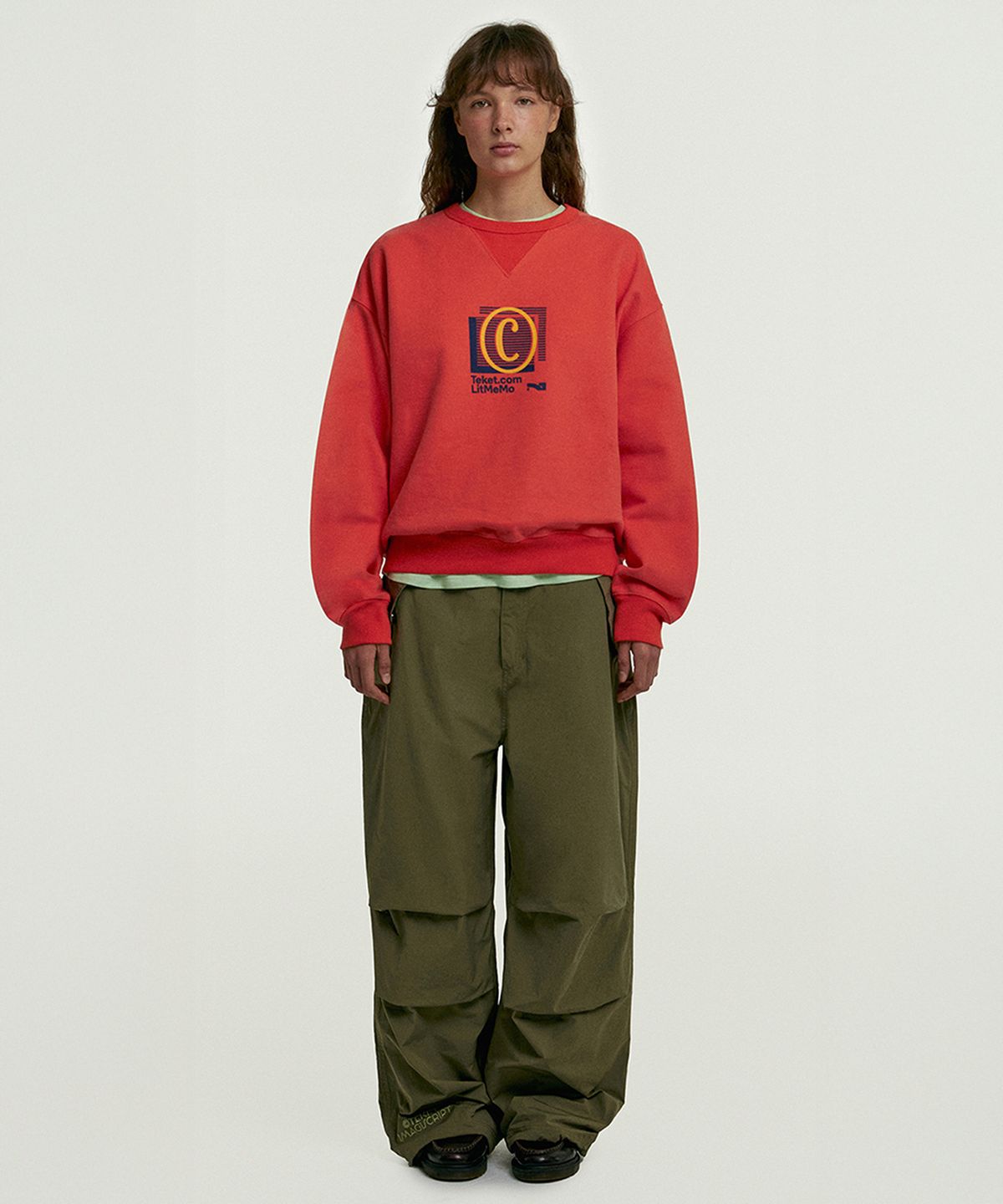 테켓(TEKET) Litmemo Wide Pants Khaki