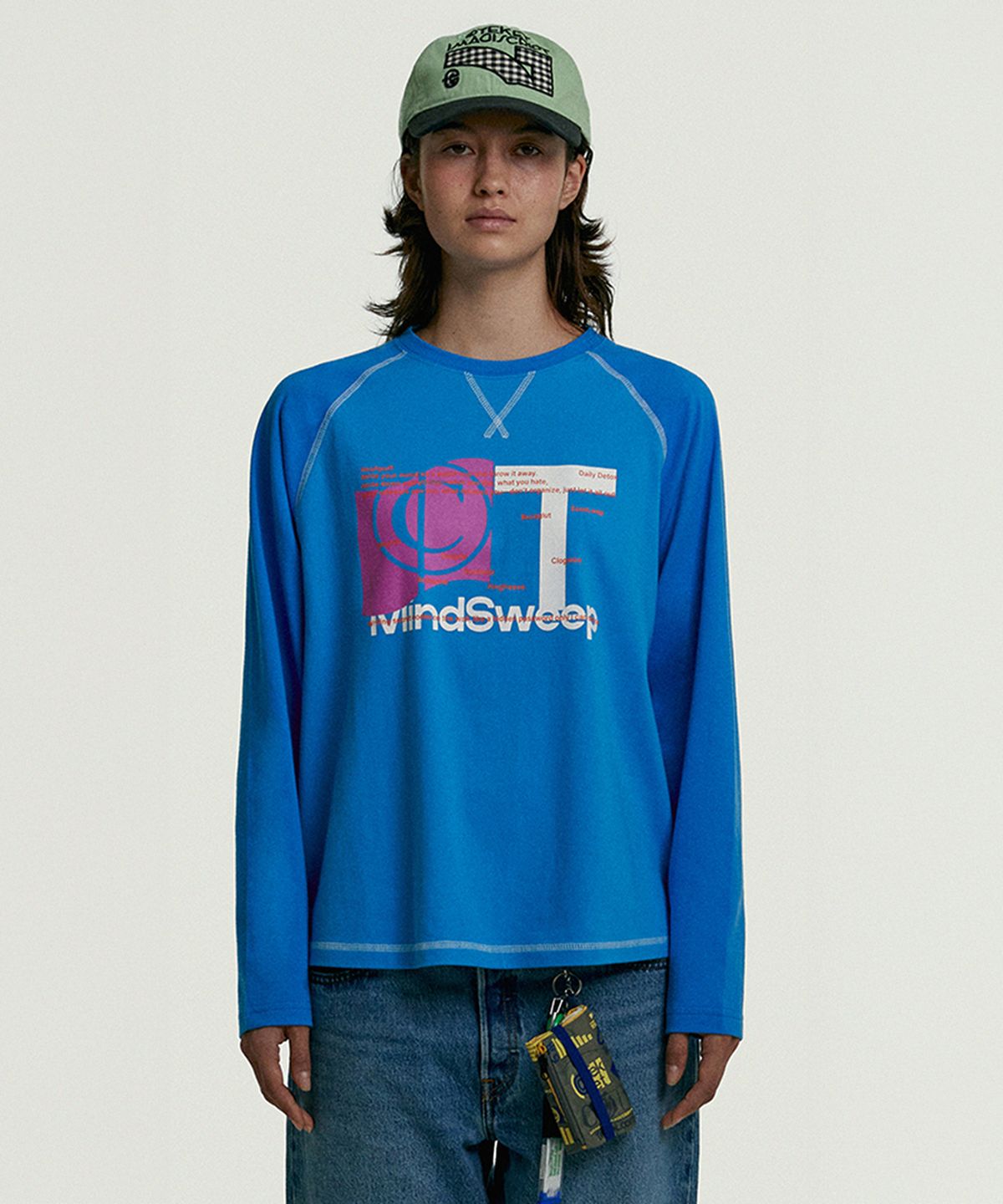테켓(TEKET) Mindsweep L/S Tee Blue