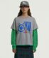 Stress Fix Layered L/S Tee Melange Gray