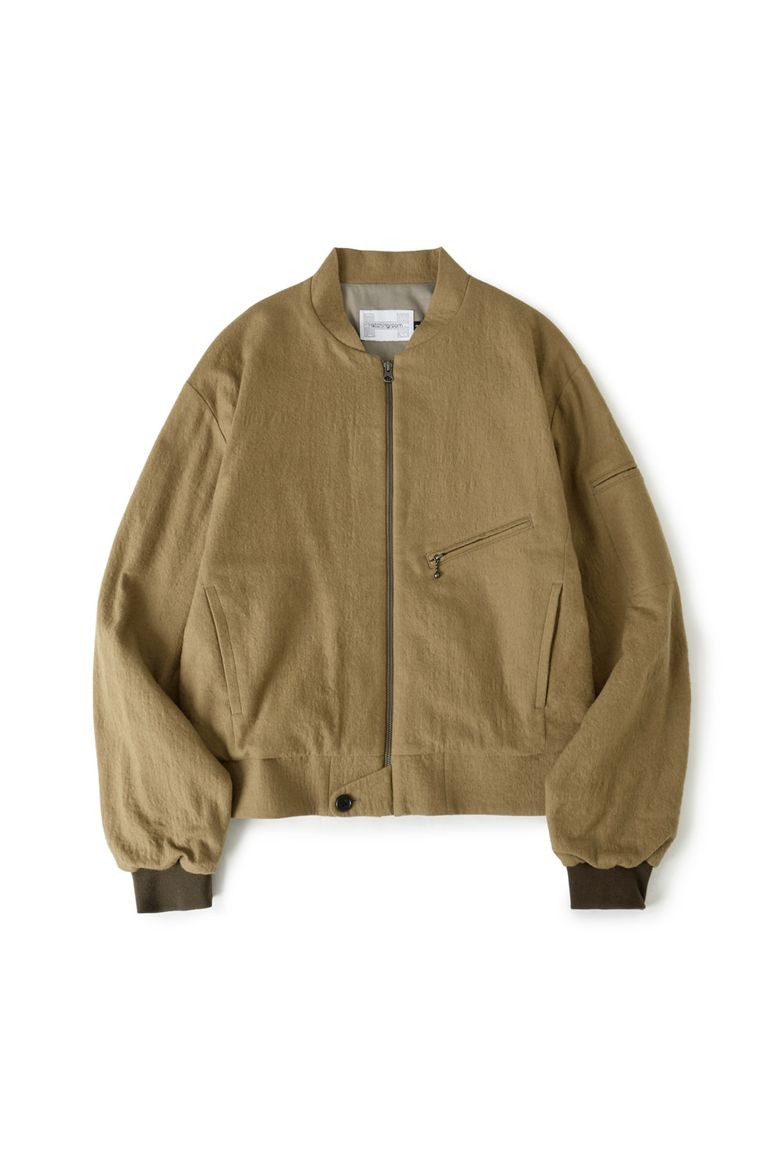 Hairy Bomber Jacket Camel
