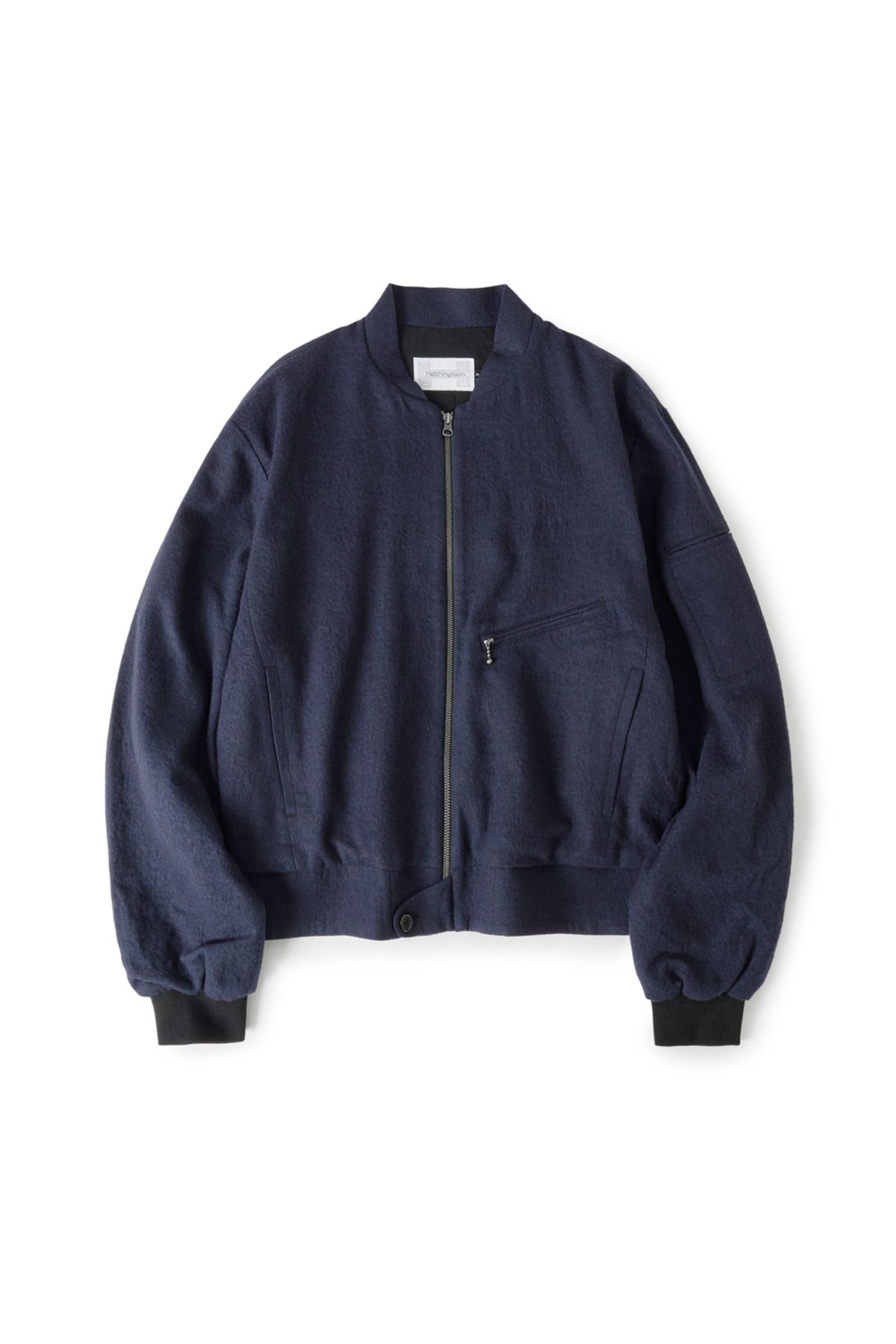 해칭룸(HATCHINGROOM) Hairy Bomber Jacket Dark Navy