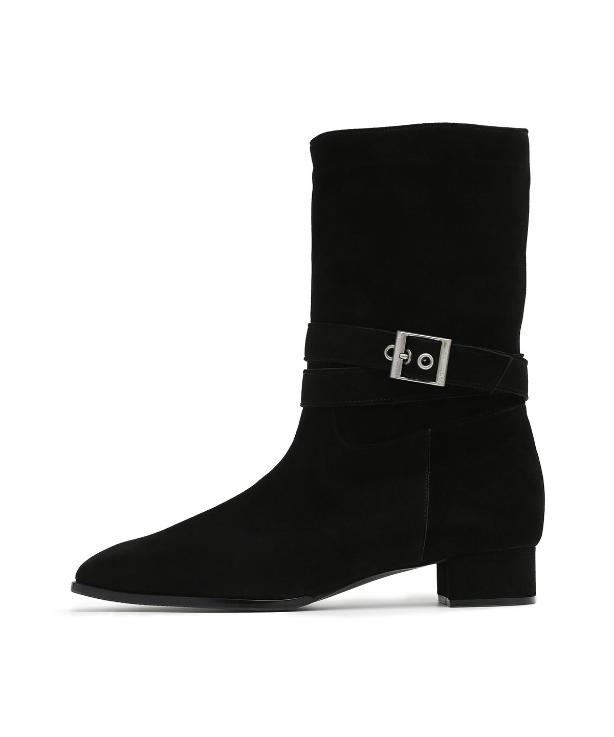 앤버터럼(ANDBUTTERUM) Sonnet_Middle Boots_Black(BF5CBH24BK)