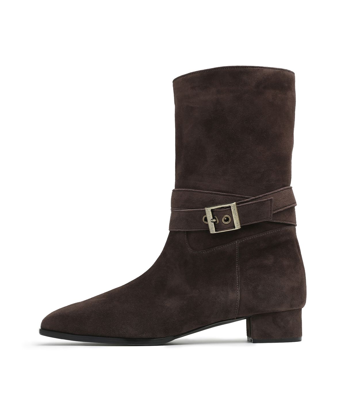앤버터럼(ANDBUTTERUM) Sonnet_Middle Boots_Deep Boewn(BF5CBH24DB)