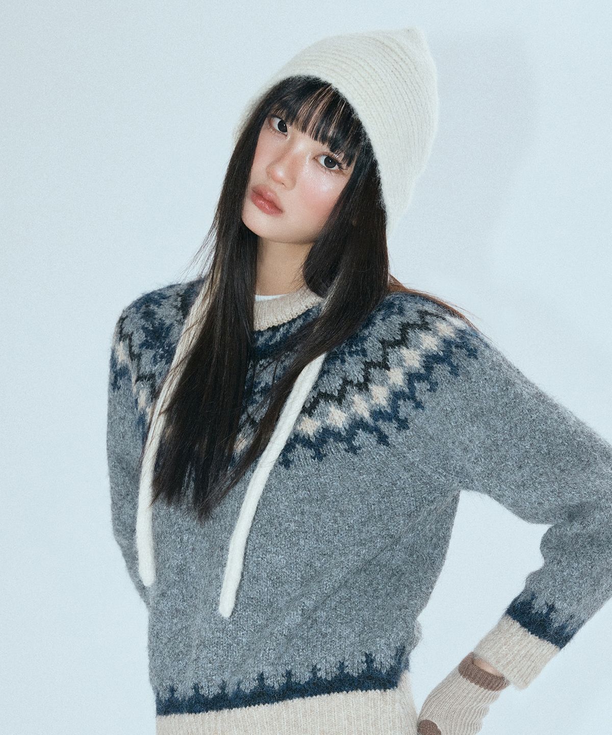 미쏘(MIXXO) 울블렌디드 바라클라바_MIAACFV11C