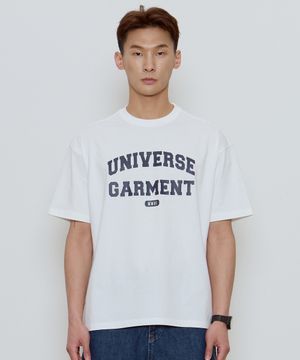 UG 애슬래틱 로고 티셔츠_WHITE