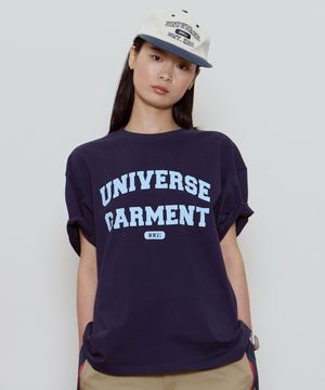 UG 애슬래틱 로고 티셔츠_NAVY